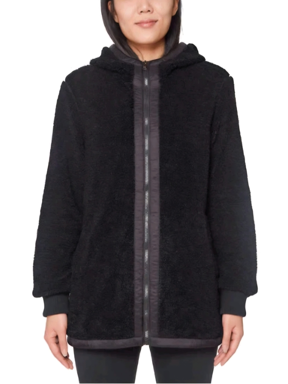 1 Madison Expedition Heritage Women's Hooded Sherpa Fleece Teddy Jacket Coat M